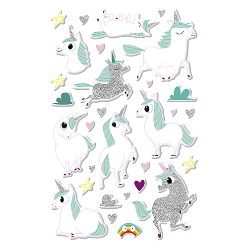 PUFFY, PACK 1F 10.5X16 CM UNICORNS