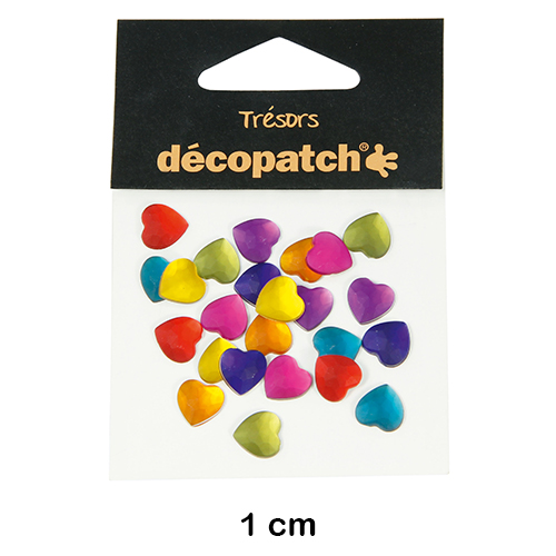PACK 24 CORAZONES 1CM FLASHY