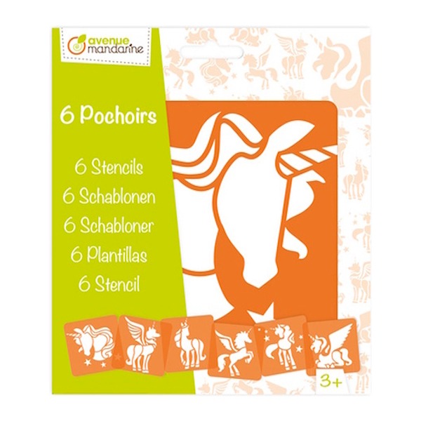 SET 6 PLANTILLAS UNICORNIOS