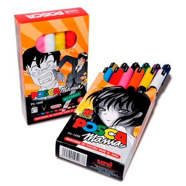 PACK 12 ROTULADORES POSCA 1MR CJ MANIA