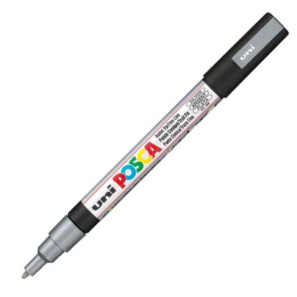 ROTULADOR POSCA FINO 3MM PLATA
