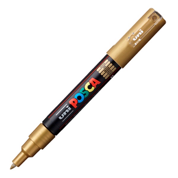ROTULADOR POSCA FINO 1MM PC-1M ORO