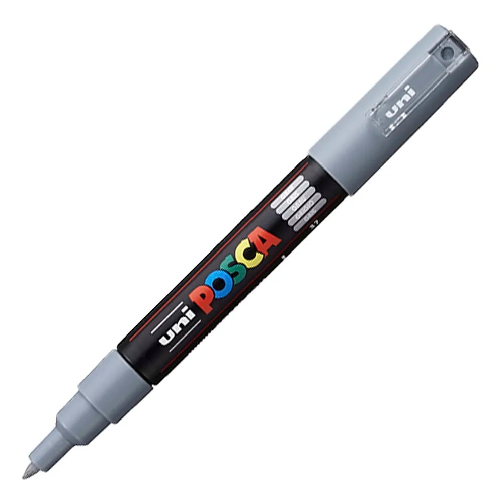 ROTULADOR POSCA FINO 1MM PC-1M GRIS