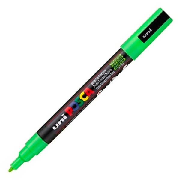 ROTULADOR POSCA FINO 1MM PC-1M VERDE MAN