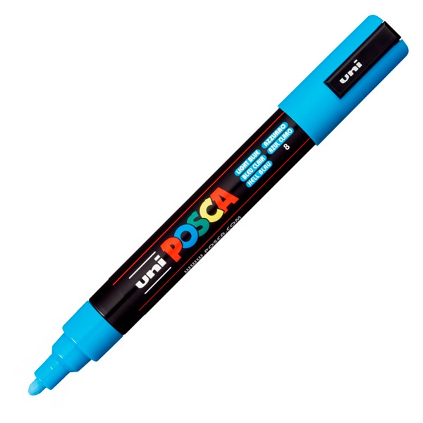 ROTULADOR POSCA MEDIUM 5MM AZUL CIELO