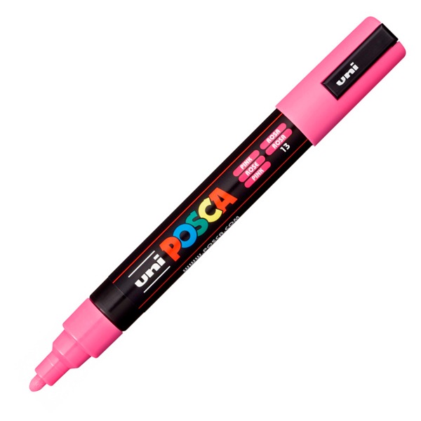 ROTULADOR POSCA MEDIUM 5MM ROSA CLARO