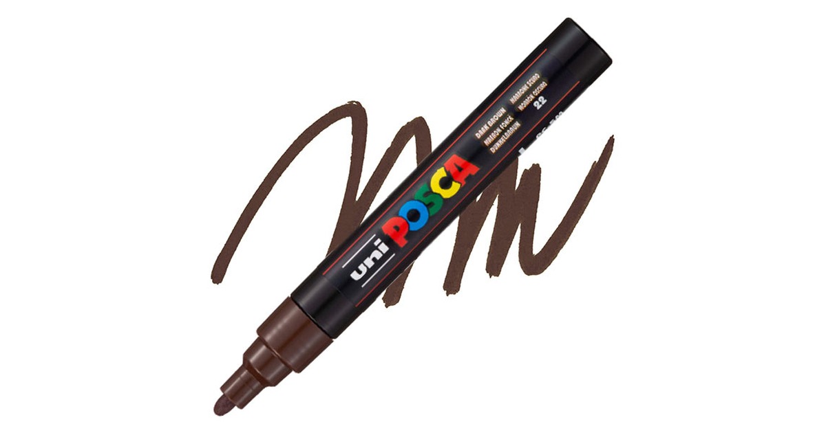 ROTULADOR POSCA MEDIUM 5MM MARRON OSCURO