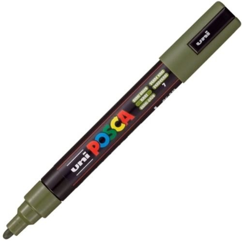 ROTULADOR POSCA MEDIUM 5MM VERDE KAKI