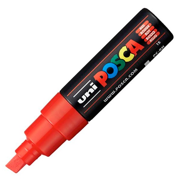 ROTULADOR POSCA BOLD 8MM ROJO