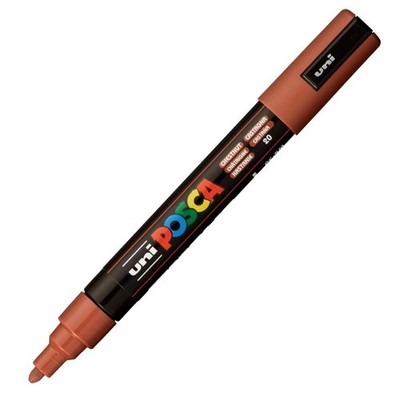 ROTULADOR POSCA MEDIUM 5MM CASTAÂ¥A