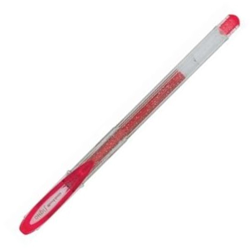 BOLIGRAFO UM-120 PURPURINA ROJO