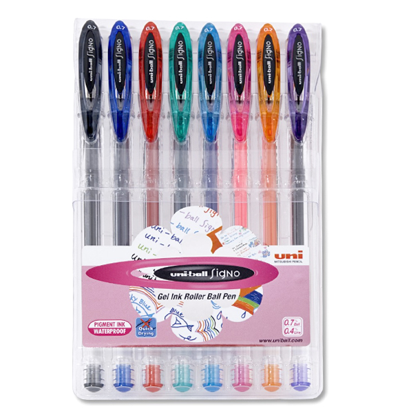 BLISTER O ROT UNI-BALL SIGNO 0,7MM COL