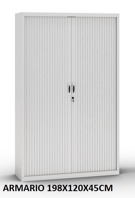ARMARIO METAL PERS 198X120X45CM MADERA