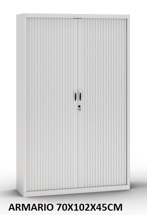 ARMARIO METAL PERSIANA 70X102X45CM LISO