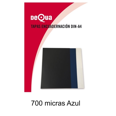 PAQUETE 50 TAPAS A4 700MIC. AZULES