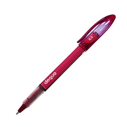 BOLIGRAFO DEQUA TINTA LIQUIDA ROJO