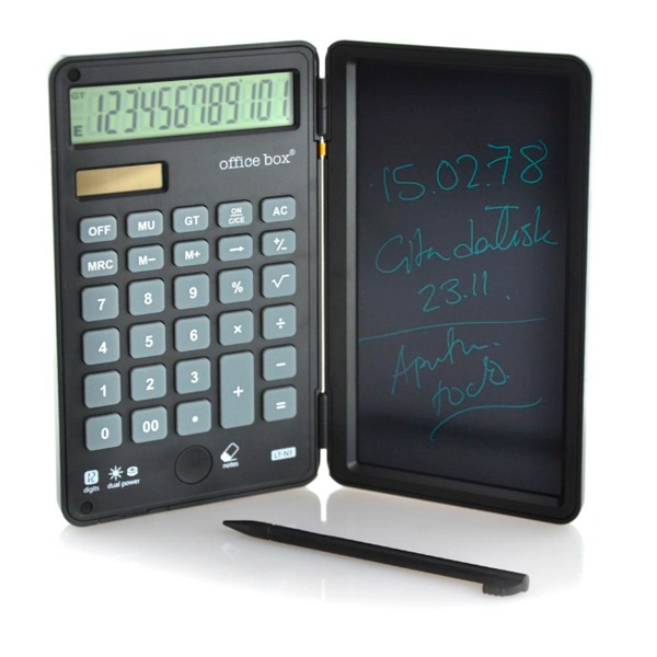 CALCULADORA 12 DIGITOS + NOTAS