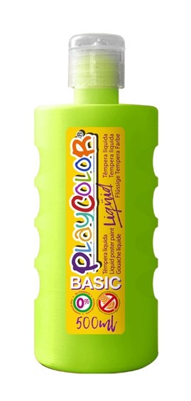 TEMPERA LIQUIDA 500ML PLAYCOLOR VERDE CL