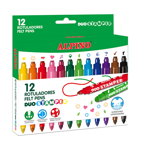 CAJA 12 ROTULADORES STAMPER ALPINO