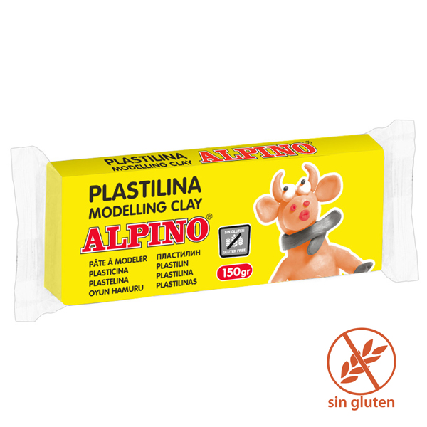 PASTILINA APLINO 150G S/GLUTEN AMARILLO