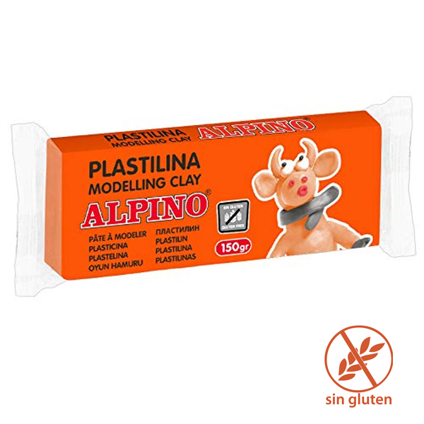 PASTILINA APLINO 150G S/GLUTEN NARANJA