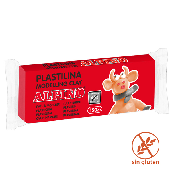 PASTILINA APLINO 150G S/GLUTEN ROJO