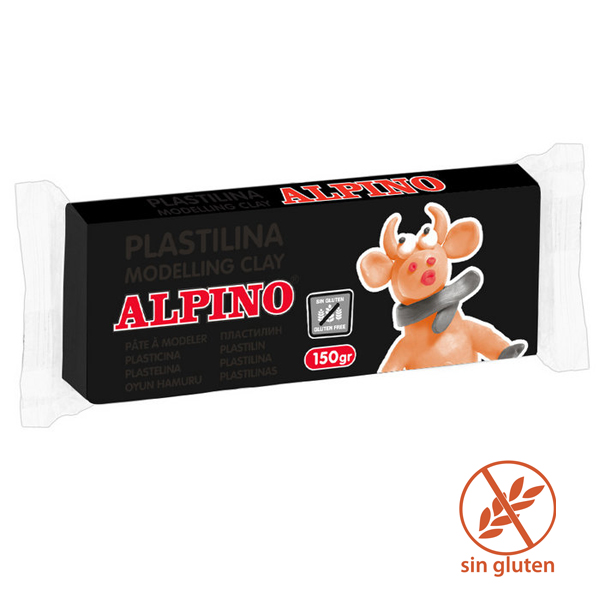 PASTILINA APLINO 150G S/GLUTEN NEGRO