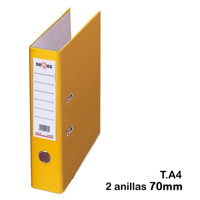 ARCHIVADOR A-Z A4 AMARILLO DEQUA