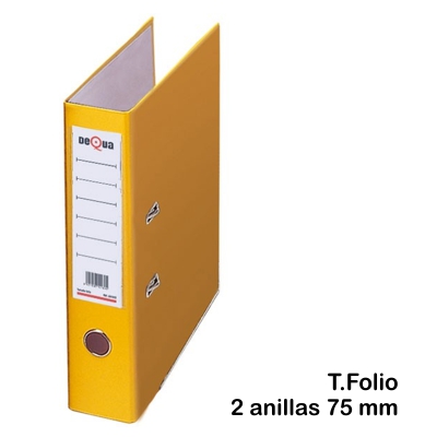ARCHIVADOR A-Z FOLIO AMARILLO DEQUA