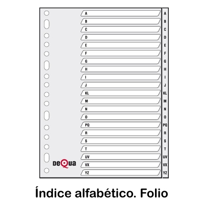INDICE ALFABETICO FOLIO DEQUA