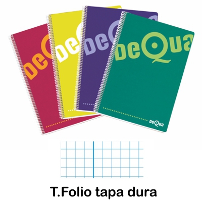 LIBRETA FOLIO 90 HOJAS 4X4 V.COLORES DEQ