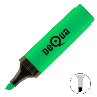 ROTULADOR FLUORESCENTE DEQUA VERDE
