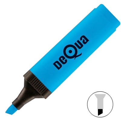 ROTULADOR FLUORESCENTE DEQUA AZUL