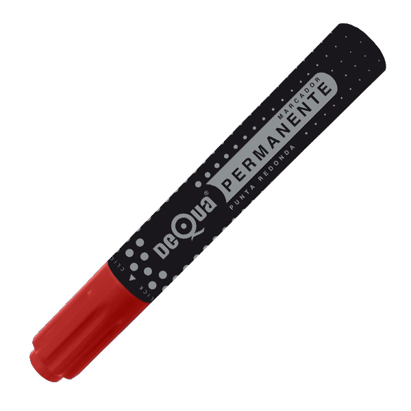 ROTULADOR PERMANENTE ROJO P/REDOND DEQU