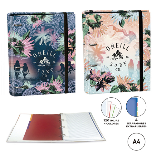 RINGBOOK A4 SENFORT ONEIL GIRLS SURTIDO