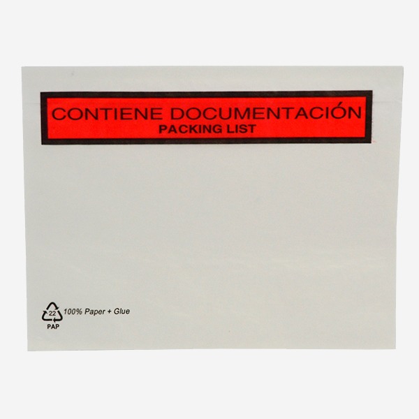 CAJA 1000 SOBRES DOCUFIX 235X175 ROJO PL