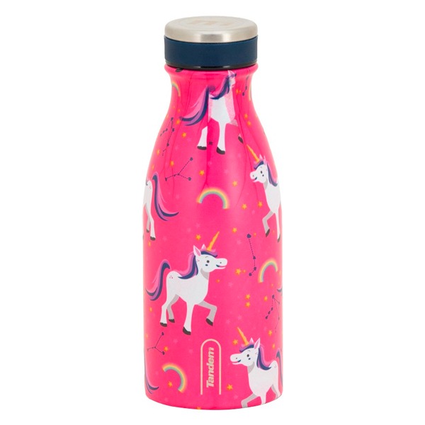BOTELLA 350ML TANDEM KIDS PINK UNICORN