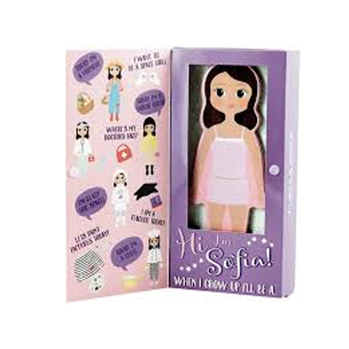 FIGURA MADERA VESTIDOS MAGNET. SOFIA
