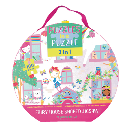 PUZZLE 3 EN 1 HADA ARCOIRIS  100 PIEZAS