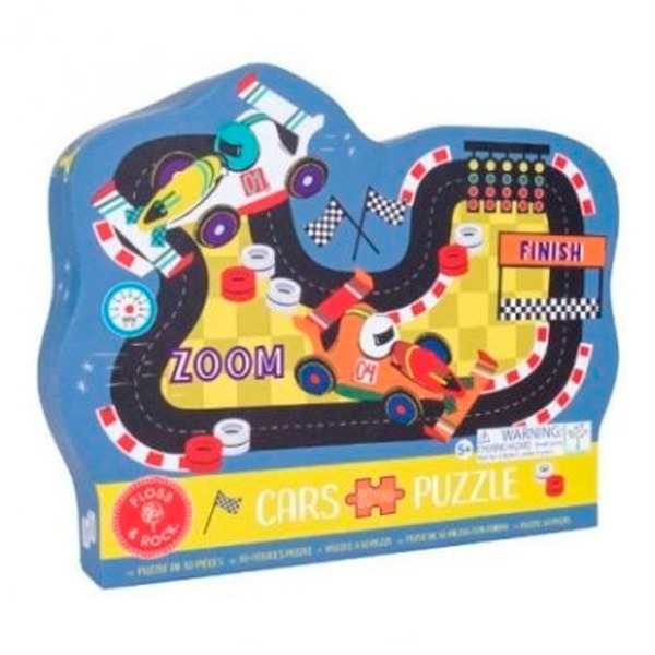 PUZZLE CON FORMA CIRCUITO CARS 80 PCS