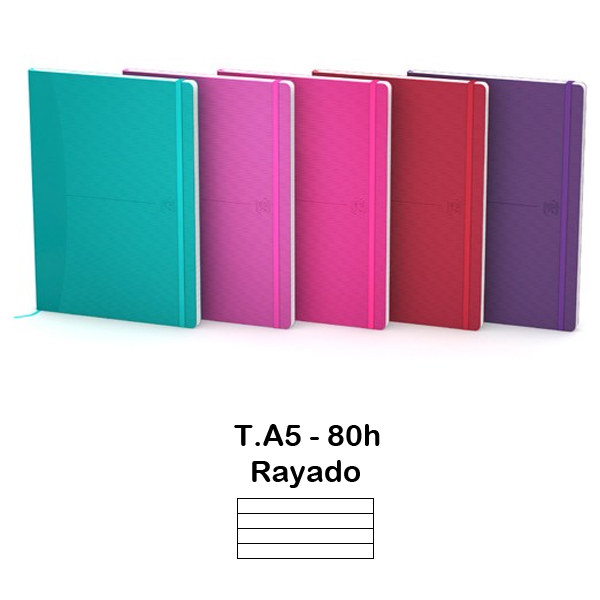 LIBRETA SIGNAT.T/FLEX A5 80H LISO OXFS
