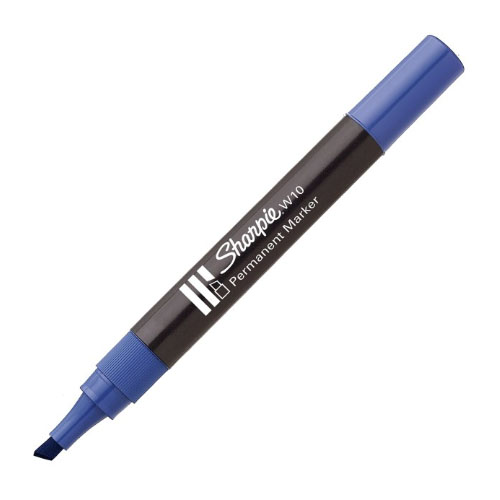 ROTULADOR PERMANENTE W10 BISELADO AZUL