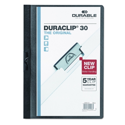DURACLIP A4 30 HOJAS NEGRO