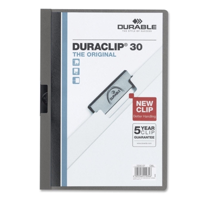 DURACLIP A4 30 HOJAS GRIS