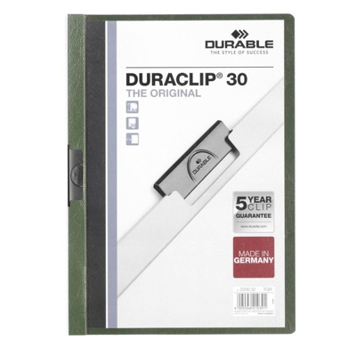 DURACLIP A4 30 HOJAS VERDE