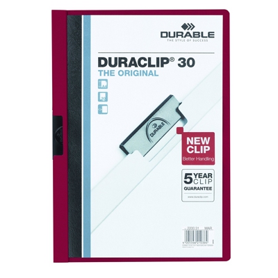 DURACLIP A4 30 HOJAS MORADO
