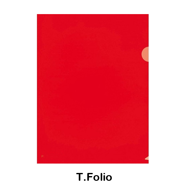 DOSSIER UÑERO FOLIO ROJO POLIPROPILENO