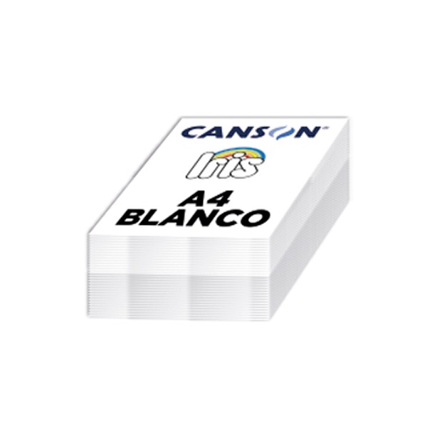 PAQ 250 CARTULINAS A4 185GR COLOR BLANCO