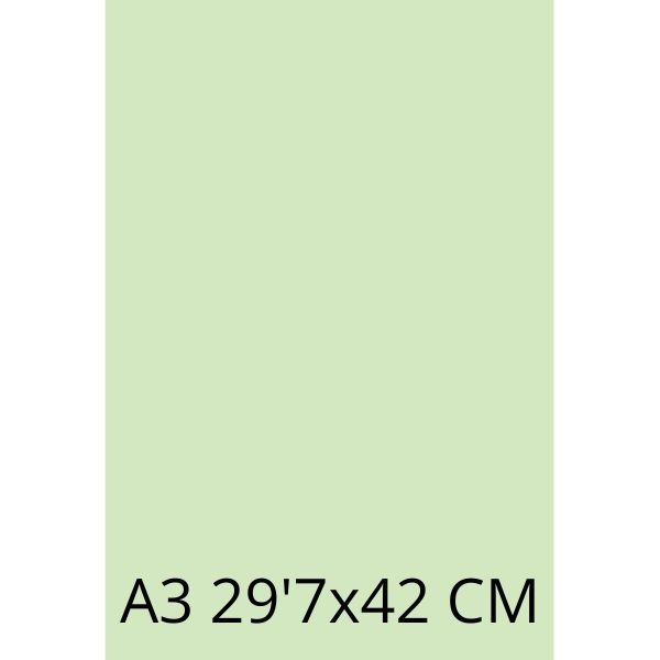 TAPAS CARTULINA A3 185G VERDE KIWI