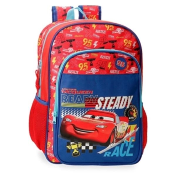 MOCHILA ADAP. 40CM. CARS LETS RACE